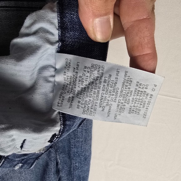 Levi's Mid Rise Skinny Boot Jeans Size‎ 8M Blue Denim Light Wear - Picture 8 of 16